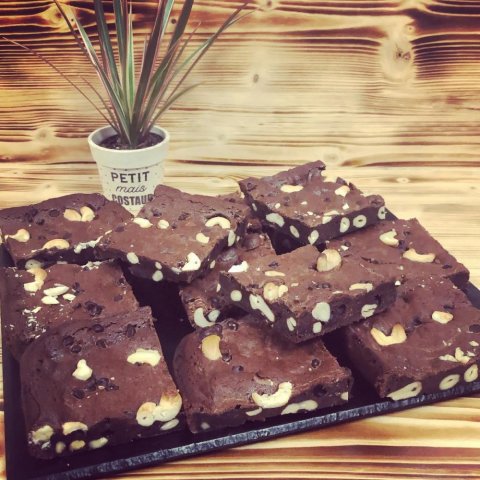 brownie chocolat et noix de cajou