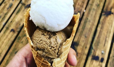 Glace, Vanille, Chocolat, Cône, Bar à salade, Le petit Ours Gourmand, Villeurbanne