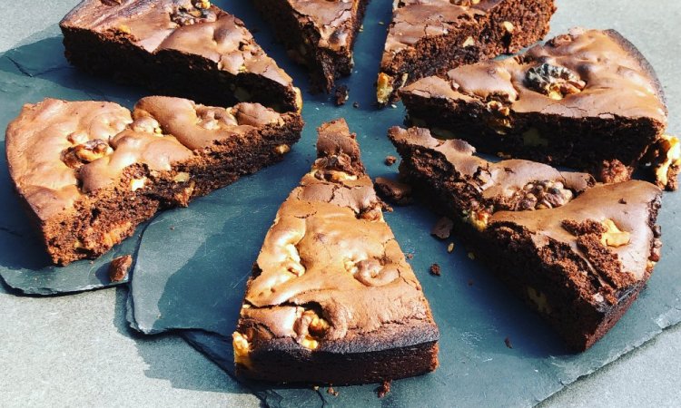 Brownie au chocolat et aux noix, dessert du jour