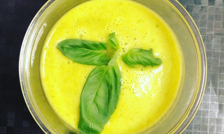 Crème de courgette au basilic, Le petit Ours Gourmand, Villeurbanne, Bar à salades